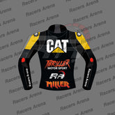 Jack Miller Caterpillar Thriller Leather Race Jacket Back
